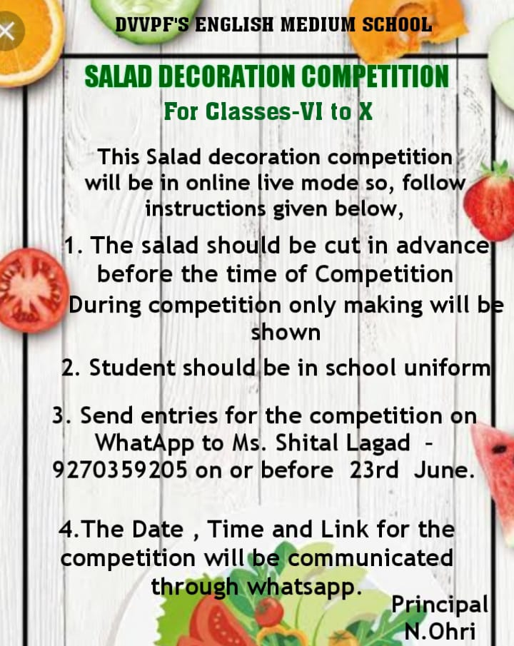Salad Decoration Competition